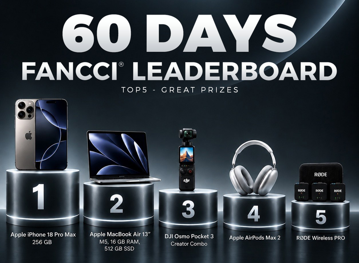 45 Days Leaderboard – Top 5. Five strong prizes.
